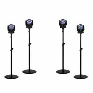 Lichtset 4x Mac 101 movinghead op roundbase statief